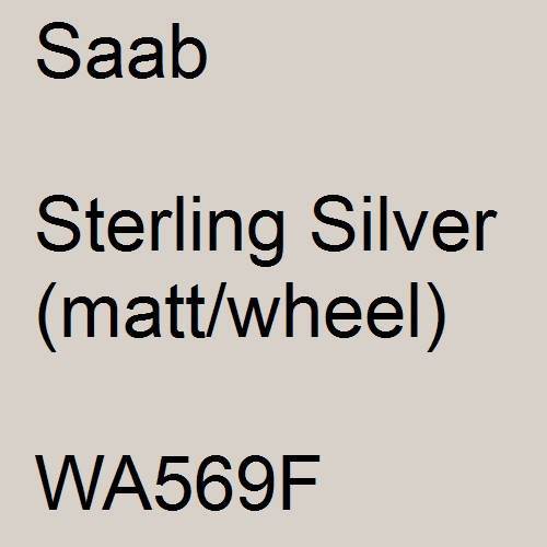 Saab, Sterling Silver (matt/wheel), WA569F.